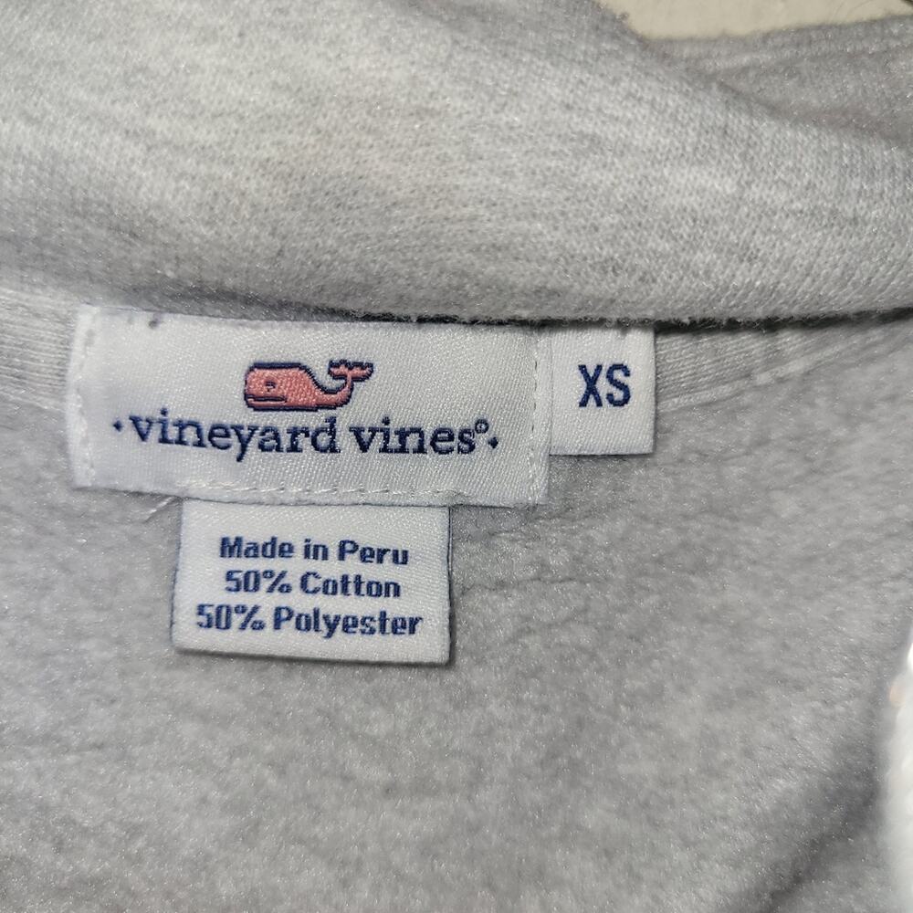 Vineyard Vines Womens 1/4 Zip Pullover Sweatshirt Gray/Pink Size XS - Picture 7 of 10